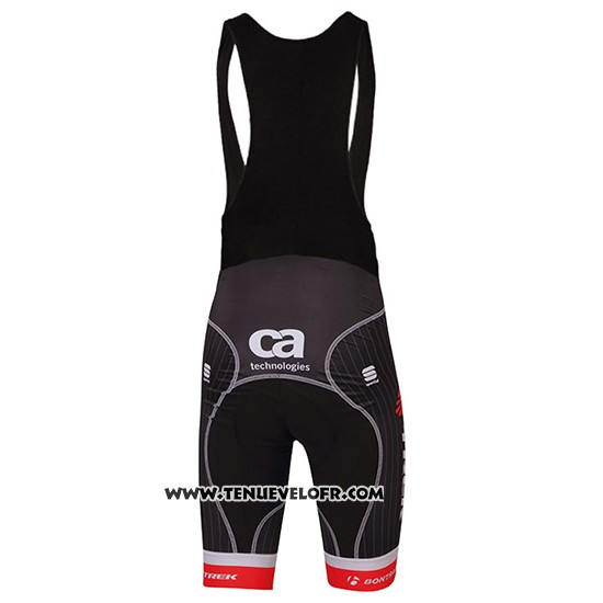 2017 Maillot Ciclismo Trek Segafredo Noir et Rouge Manches Courtes et Cuissard